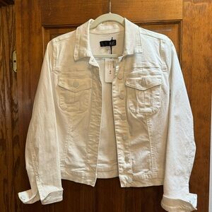 Kut From the Kloth Amelia Denim Jacket Optic White Size M